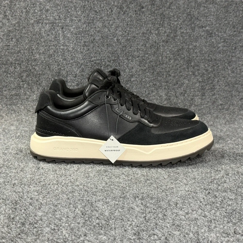 Cole Haan GrandPrø Crossover Waterproof Golf Shoe Mens 10 Black Leather Athletic